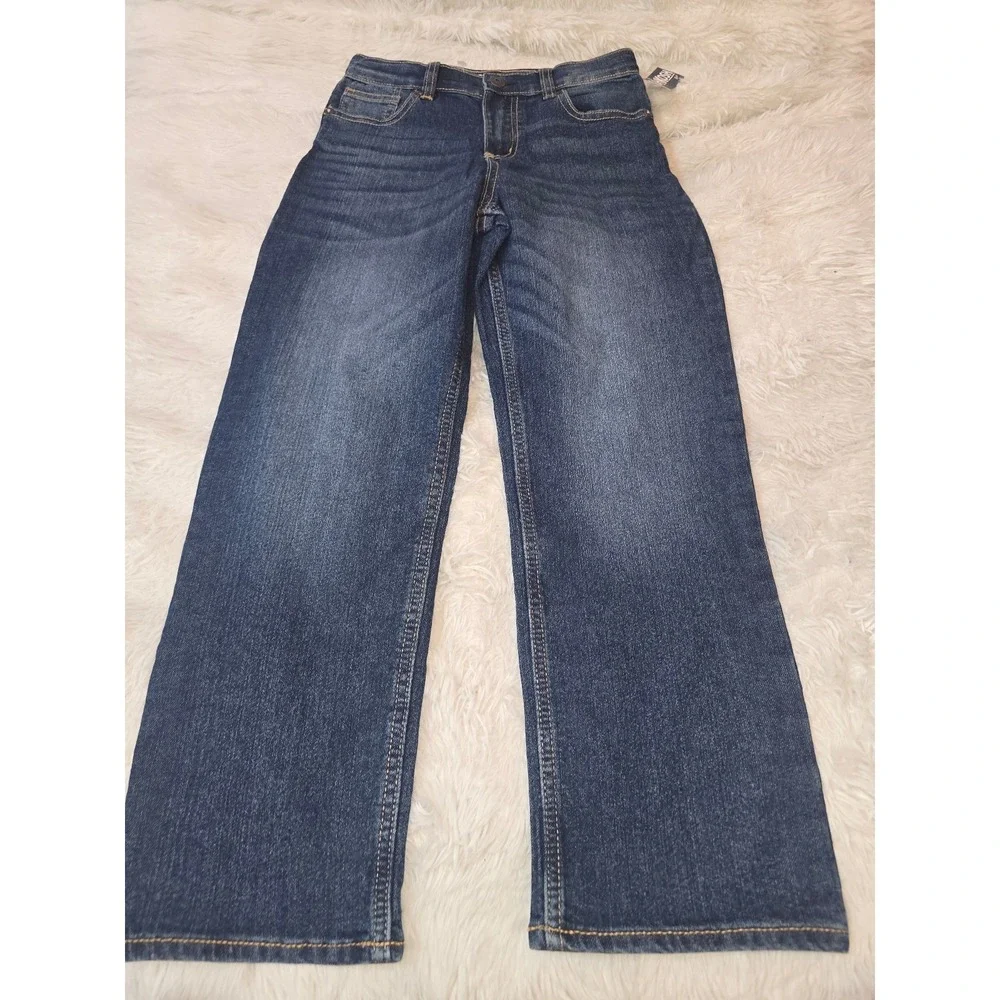 NWT OshKosh B'gosh Boys Wide Leg Jeans - Size 8R (8 Regular) Medium Wash